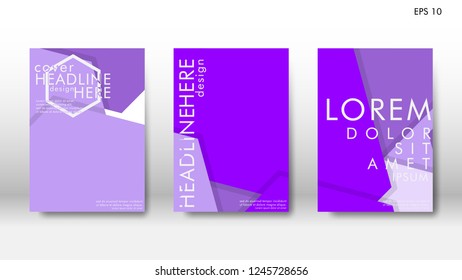 Abstract cover with hexagon elements. book design concept. Futuristic business layout. Digital poster template. Design Vector - eps10