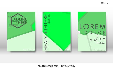 Abstract cover with hexagon elements. book design concept. Futuristic business layout. Digital poster template. Design Vector - eps10