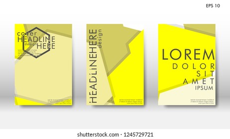 Abstract cover with hexagon elements. book design concept. Futuristic business layout. Digital poster template. Design Vector - eps10