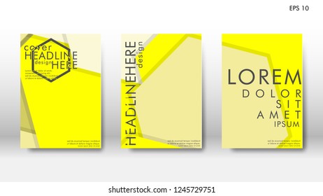 Abstract cover with hexagon elements. book design concept. Futuristic business layout. Digital poster template. Design Vector - eps10