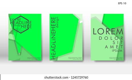 Abstract cover with hexagon elements. book design concept. Futuristic business layout. Digital poster template. Design Vector - eps10