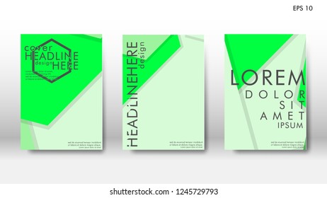 Abstract cover with hexagon elements. book design concept. Futuristic business layout. Digital poster template. Design Vector - eps10