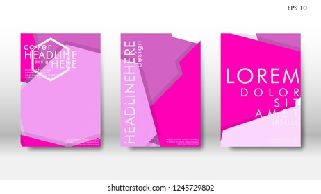 Abstract cover with hexagon elements. book design concept. Futuristic business layout. Digital poster template. Design Vector - eps10