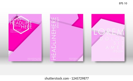 Abstract cover with hexagon elements. book design concept. Futuristic business layout. Digital poster template. Design Vector - eps10