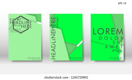 Abstract cover with hexagon elements. book design concept. Futuristic business layout. Digital poster template. Design Vector - eps10