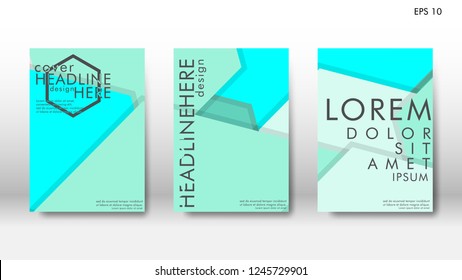 Abstract cover with hexagon elements. book design concept. Futuristic business layout. Digital poster template. Design Vector - eps10