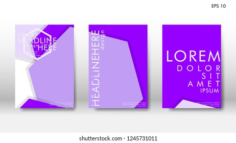 Abstract cover with hexagon elements. book design concept. Futuristic business layout. Digital poster template. Design Vector - eps10