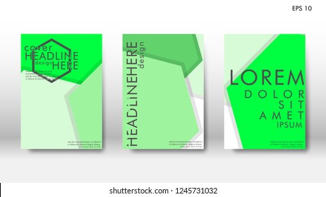 Abstract cover with hexagon elements. book design concept. Futuristic business layout. Digital poster template. Design Vector - eps10
