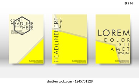 Abstract cover with hexagon elements. book design concept. Futuristic business layout. Digital poster template. Design Vector - eps10