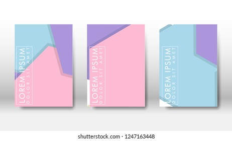 Abstract cover with hexagon elements. book design concept. Futuristic business layout. Digital poster template. Design Vector - eps10