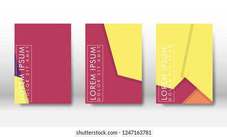 Abstract cover with hexagon elements. book design concept. Futuristic business layout. Digital poster template. Design Vector - eps10