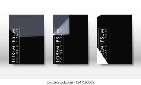 Abstract cover with hexagon elements. book design concept. Futuristic business layout. Digital poster template. Design Vector - eps10