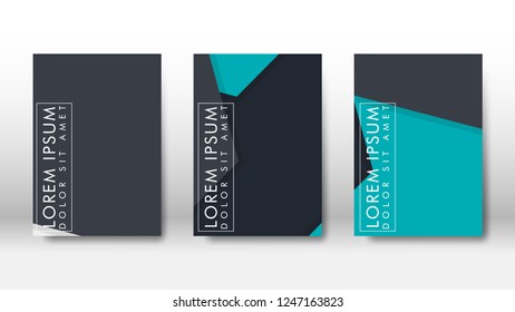 Abstract cover with hexagon elements. book design concept. Futuristic business layout. Digital poster template. Design Vector - eps10