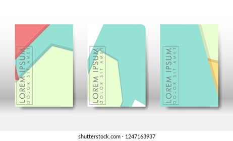 Abstract cover with hexagon elements. book design concept. Futuristic business layout. Digital poster template. Design Vector - eps10