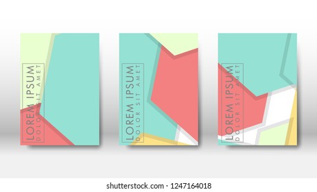 Abstract cover with hexagon elements. book design concept. Futuristic business layout. Digital poster template. Design Vector - eps10