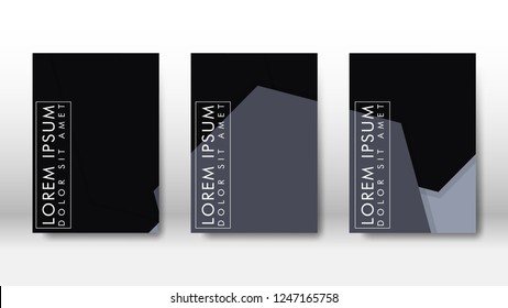 Abstract cover with hexagon elements. book design concept. Futuristic business layout. Digital poster template. Design Vector - eps10