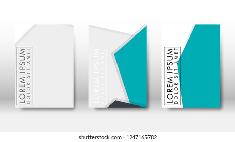 Abstract cover with hexagon elements. book design concept. Futuristic business layout. Digital poster template. Design Vector - eps10