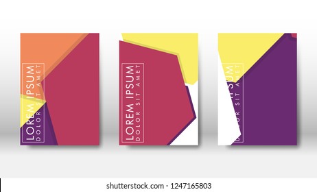 Abstract cover with hexagon elements. book design concept. Futuristic business layout. Digital poster template. Design Vector - eps10