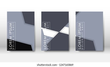 Abstract cover with hexagon elements. book design concept. Futuristic business layout. Digital poster template. Design Vector - eps10
