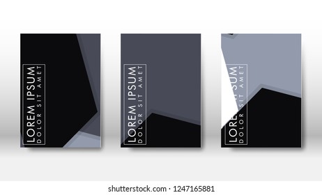Abstract cover with hexagon elements. book design concept. Futuristic business layout. Digital poster template. Design Vector - eps10