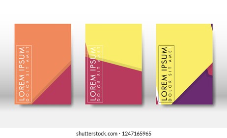 Abstract cover with hexagon elements. book design concept. Futuristic business layout. Digital poster template. Design Vector - eps10