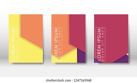 Abstract cover with hexagon elements. book design concept. Futuristic business layout. Digital poster template. Design Vector - eps10