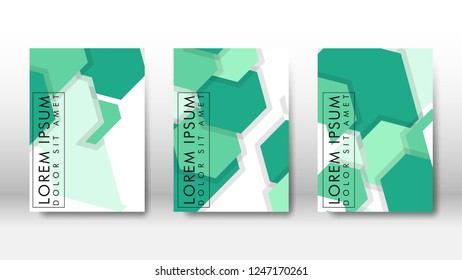 Abstract cover with hexagon elements. book design concept. Futuristic business layout. Digital poster template. Design Vector - eps10