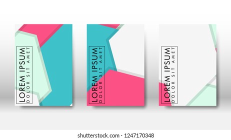 Abstract cover with hexagon elements. book design concept. Futuristic business layout. Digital poster template. Design Vector - eps10