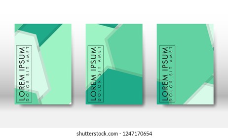 Abstract cover with hexagon elements. book design concept. Futuristic business layout. Digital poster template. Design Vector - eps10