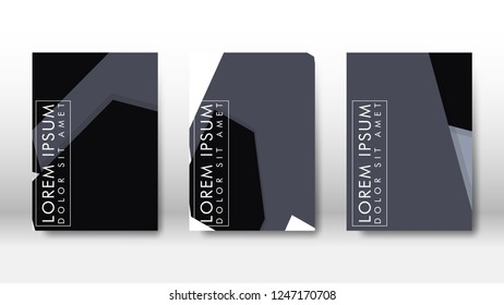 Abstract cover with hexagon elements. book design concept. Futuristic business layout. Digital poster template. Design Vector - eps10
