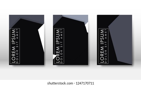Abstract cover with hexagon elements. book design concept. Futuristic business layout. Digital poster template. Design Vector - eps10