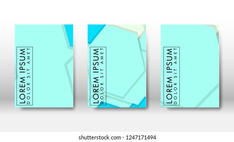 Abstract cover with hexagon elements. book design concept. Futuristic business layout. Digital poster template. Design Vector - eps10