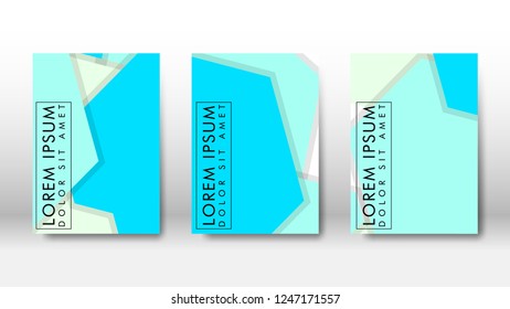 Abstract cover with hexagon elements. book design concept. Futuristic business layout. Digital poster template. Design Vector - eps10