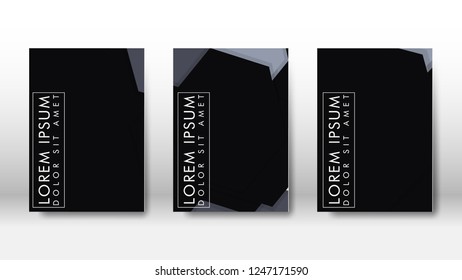 Abstract cover with hexagon elements. book design concept. Futuristic business layout. Digital poster template. Design Vector - eps10
