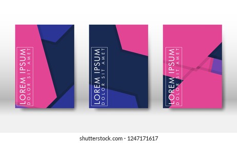 Abstract cover with hexagon elements. book design concept. Futuristic business layout. Digital poster template. Design Vector - eps10
