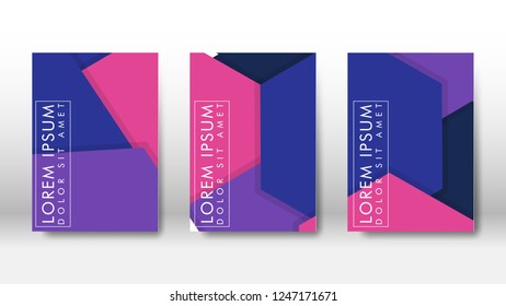 Abstract cover with hexagon elements. book design concept. Futuristic business layout. Digital poster template. Design Vector - eps10