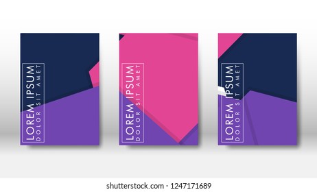Abstract cover with hexagon elements. book design concept. Futuristic business layout. Digital poster template. Design Vector - eps10