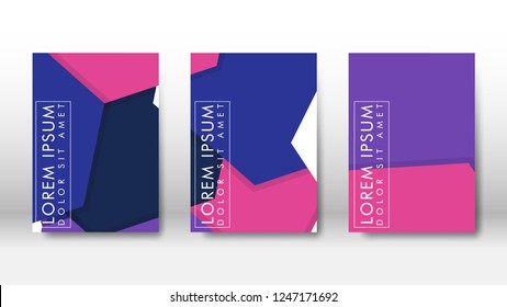 Abstract cover with hexagon elements. book design concept. Futuristic business layout. Digital poster template. Design Vector - eps10