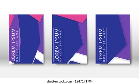 Abstract cover with hexagon elements. book design concept. Futuristic business layout. Digital poster template. Design Vector - eps10