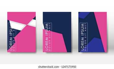 Abstract cover with hexagon elements. book design concept. Futuristic business layout. Digital poster template. Design Vector - eps10