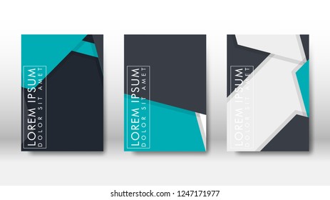 Abstract cover with hexagon elements. book design concept. Futuristic business layout. Digital poster template. Design Vector - eps10