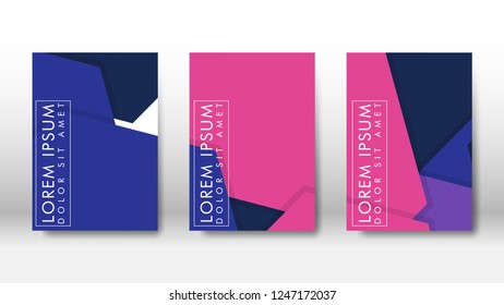 Abstract cover with hexagon elements. book design concept. Futuristic business layout. Digital poster template. Design Vector - eps10