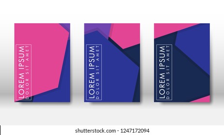 Abstract cover with hexagon elements. book design concept. Futuristic business layout. Digital poster template. Design Vector - eps10