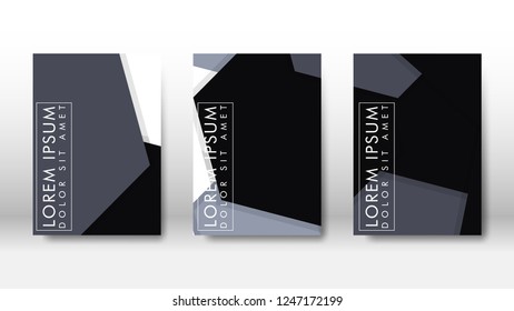 Abstract cover with hexagon elements. book design concept. Futuristic business layout. Digital poster template. Design Vector - eps10