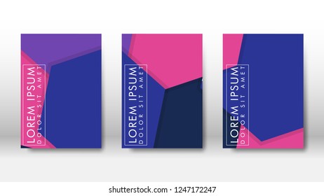 Abstract cover with hexagon elements. book design concept. Futuristic business layout. Digital poster template. Design Vector - eps10