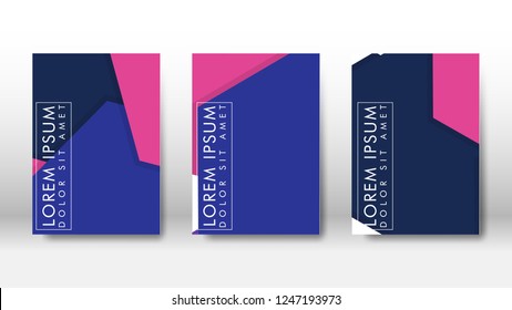 Abstract cover with hexagon elements. book design concept. Futuristic business layout. Digital poster template. Design Vector - eps10
