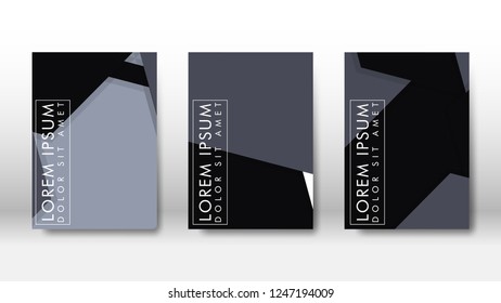 Abstract cover with hexagon elements. book design concept. Futuristic business layout. Digital poster template. Design Vector - eps10