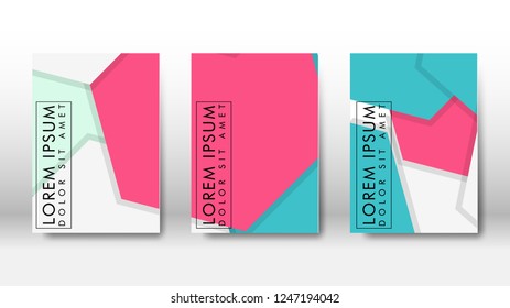 Abstract cover with hexagon elements. book design concept. Futuristic business layout. Digital poster template. Design Vector - eps10