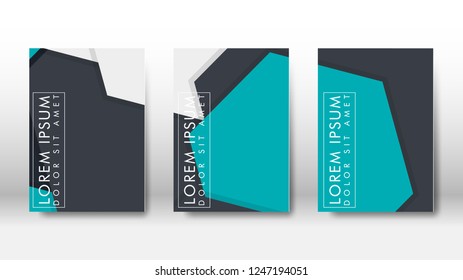 Abstract cover with hexagon elements. book design concept. Futuristic business layout. Digital poster template. Design Vector - eps10