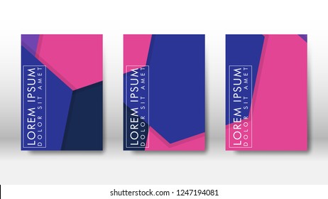 Abstract cover with hexagon elements. book design concept. Futuristic business layout. Digital poster template. Design Vector - eps10